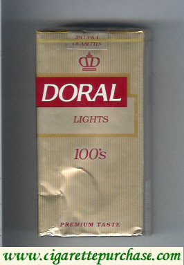 Doral Premium Taste Lights 100s cigarettes soft box